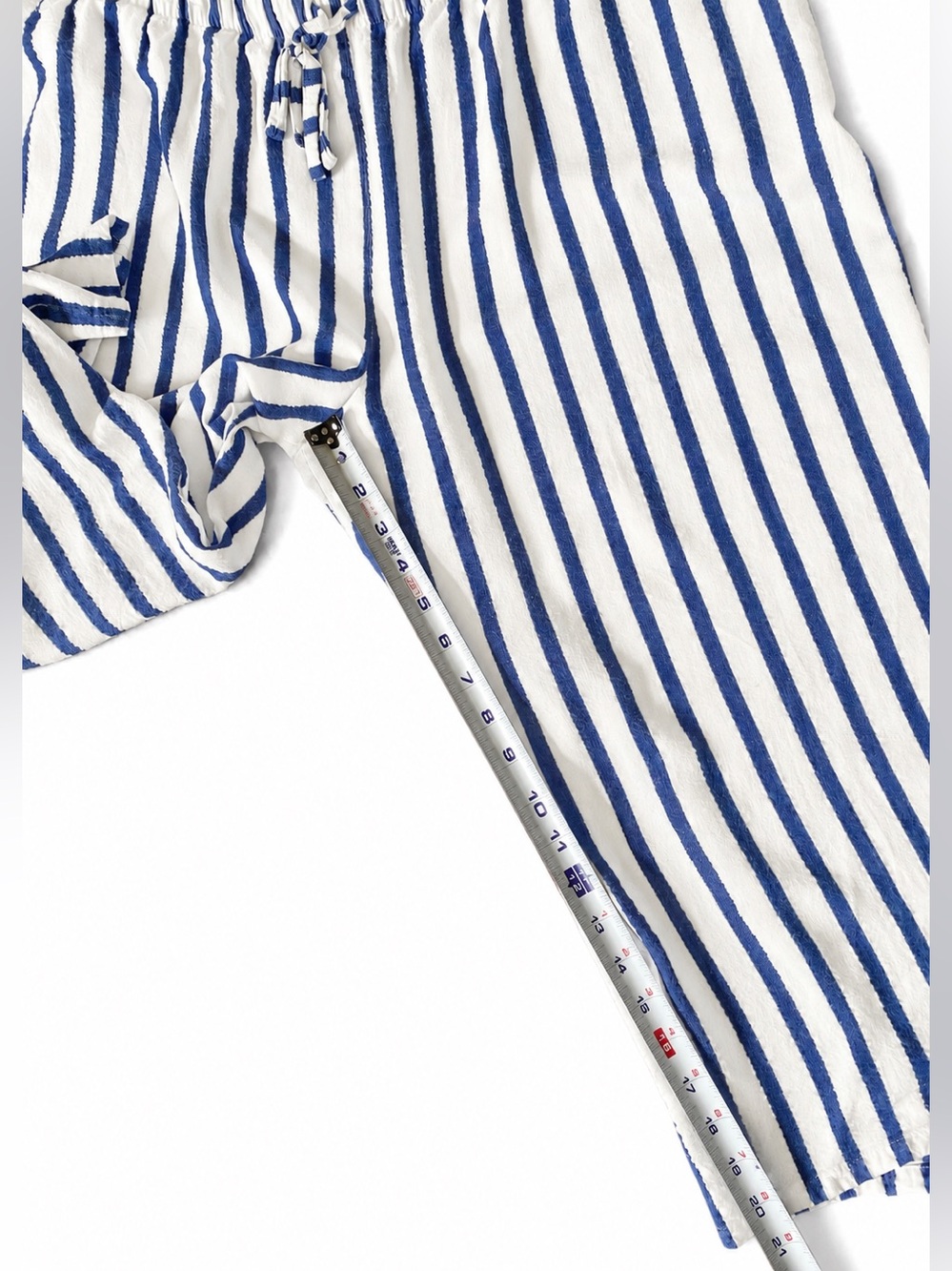 Women's Pajamas Blue & White Striped Set XL - Picture 6 of 10